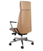 Fotel Moon Wood HD AL1 - Fornir dębowy Grospol fotel gabinetowy