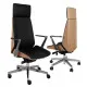 Fotel Moon Wood HD AL1 - Fornir dębowy Grospol fotel gabinetowy