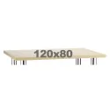 Blat MELAMINA - prostokąt 120x80